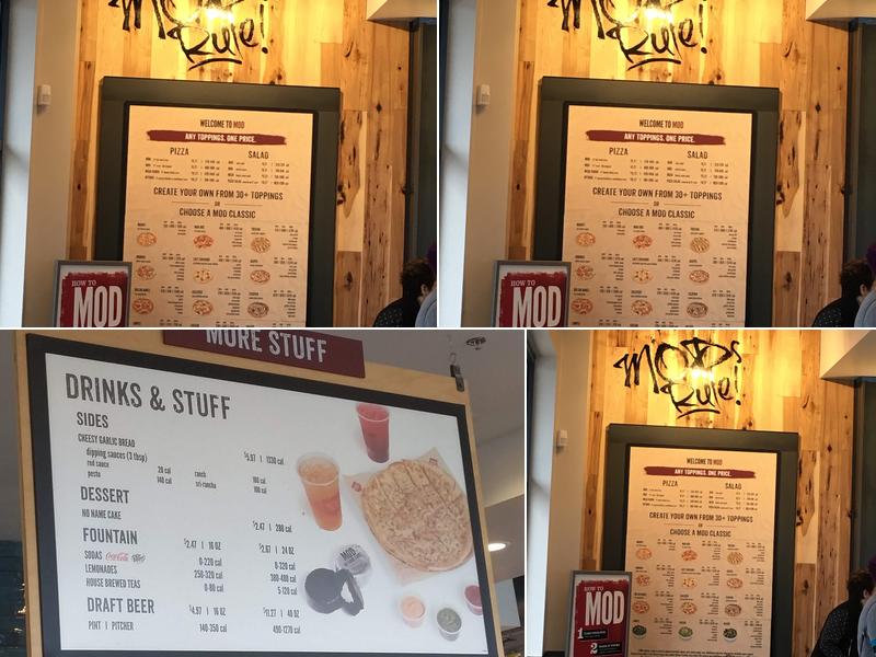 MOD Pizza Menu