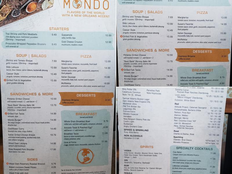 Mondo Menu