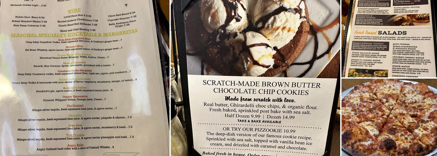 PaPPo's Pizzeria & Pub W Nifong Columbia, Mo Menu