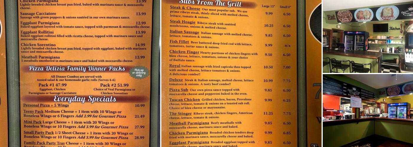 Pizza Delizia Italian Classics Menu