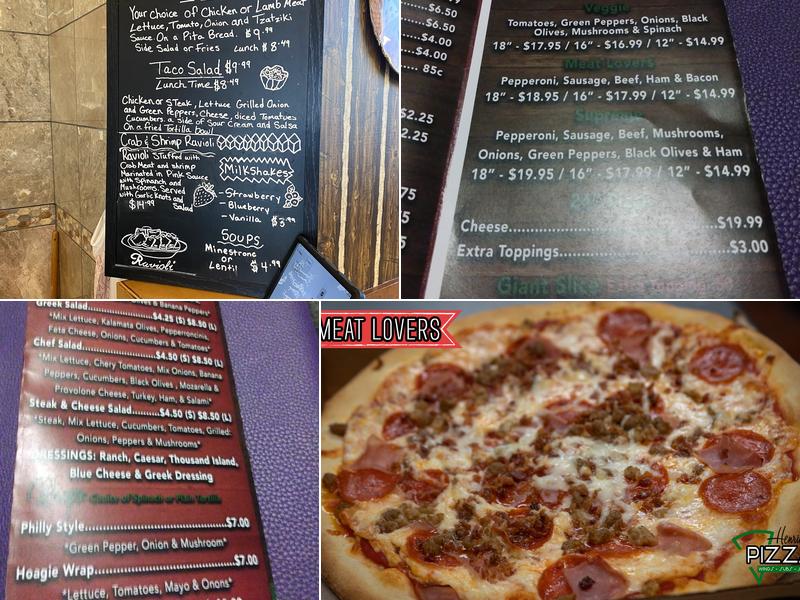 Henriquez Pizza Menu