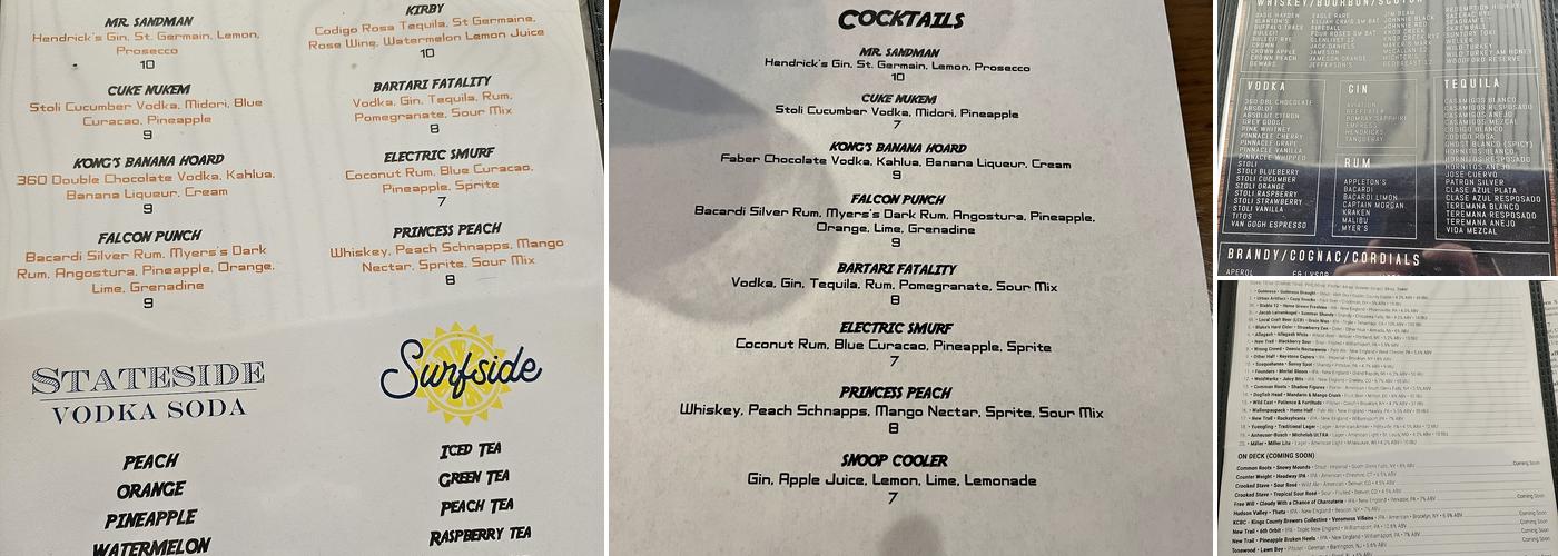 Bartari Menu