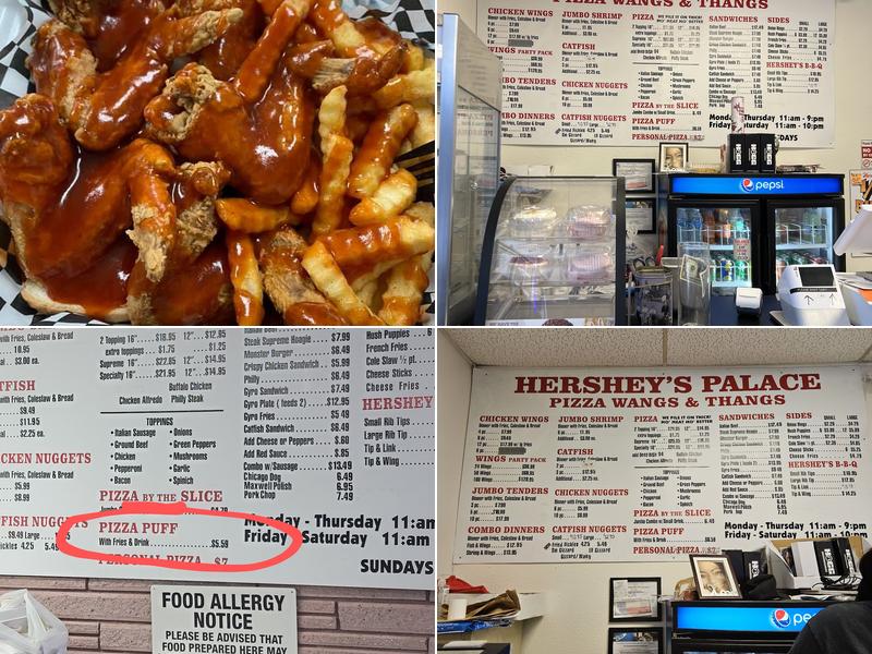 Hershey's palace Menu