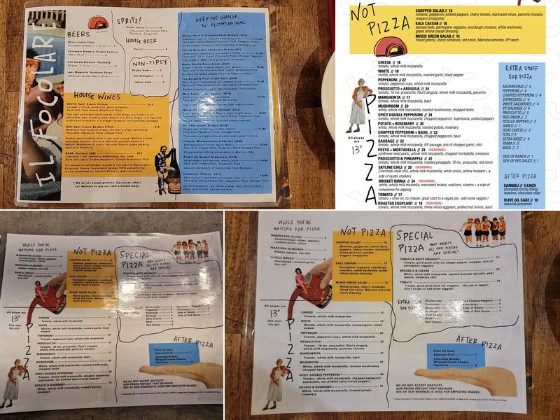 Il Focolare Pizzeria Menu