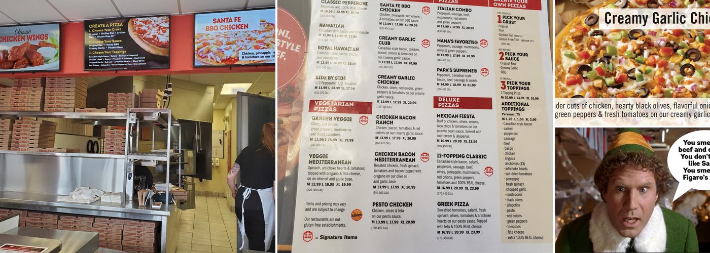 Figaro's Pizza Menu