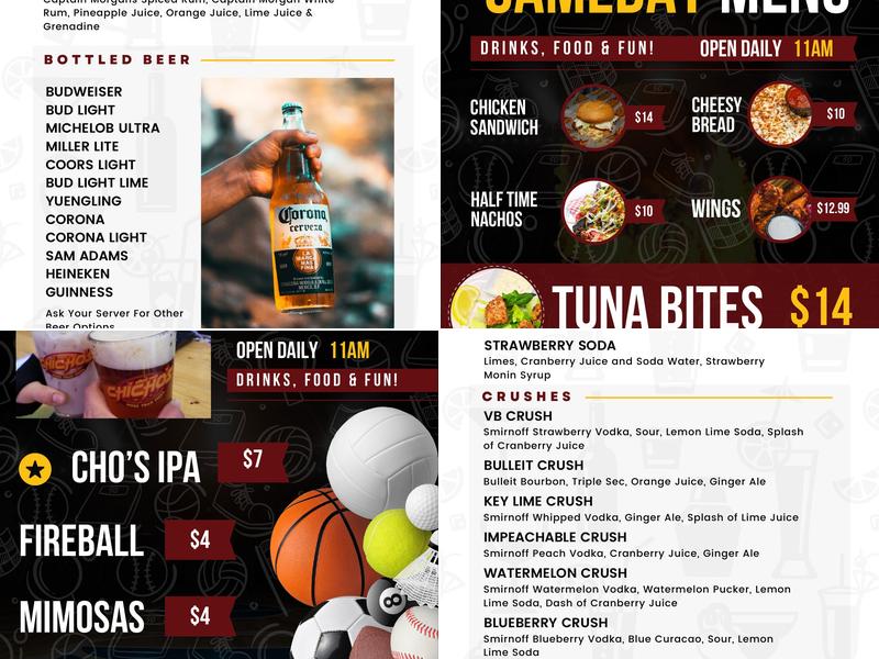 Chicho’s Pizza Shore Drive Menu