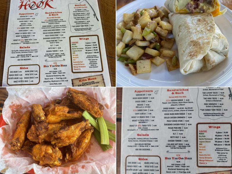 Off the Hook Bar and Grill Menu