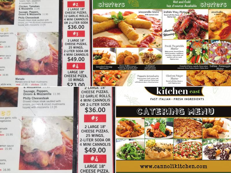 CANNOLI KITCHEN PIZZA Menu