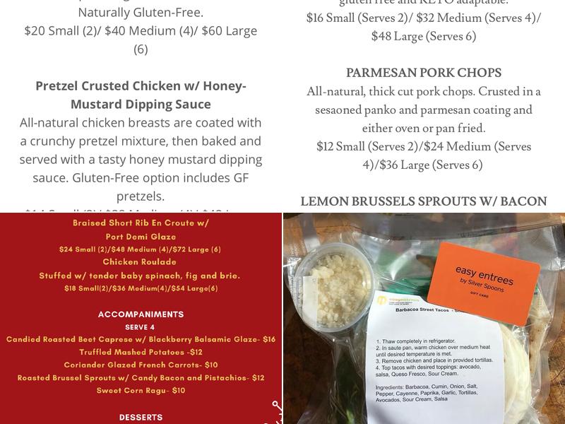 Easy Entrees-Centennial Menu
