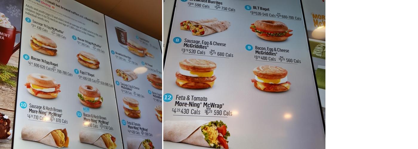 McDonald’s Menu