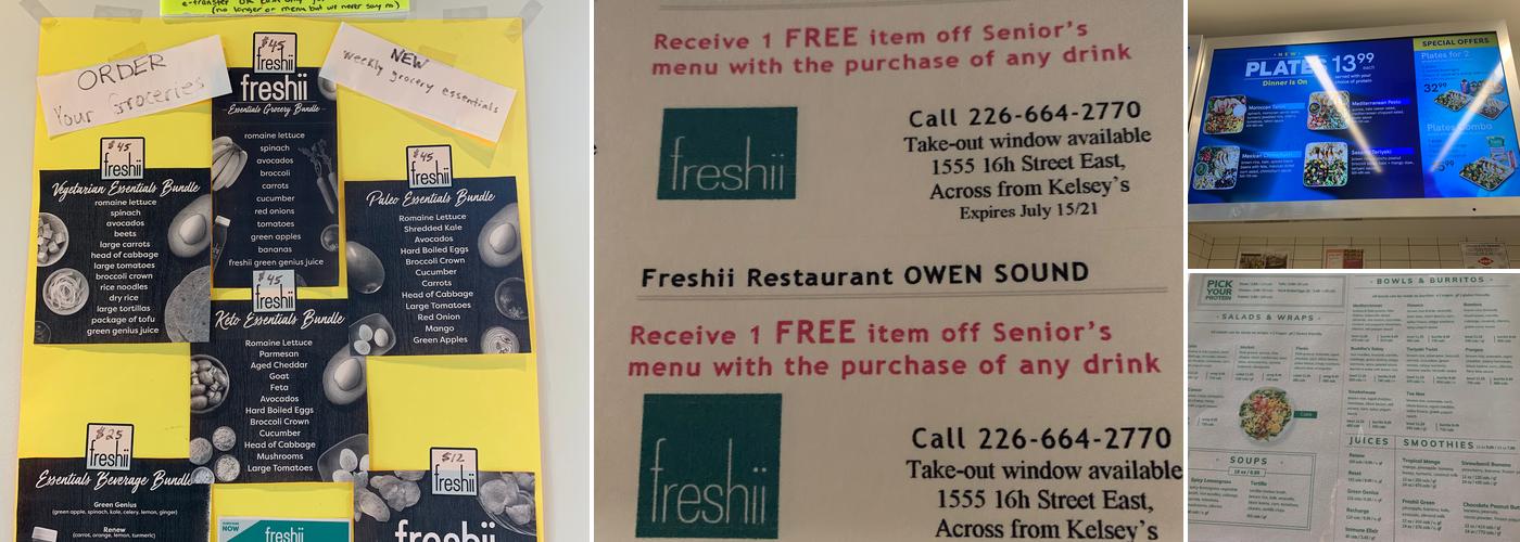 Freshii Menu
