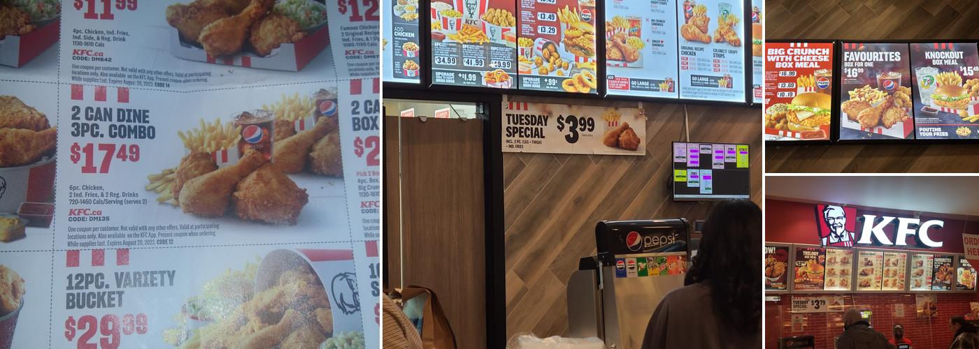 KFC Menu