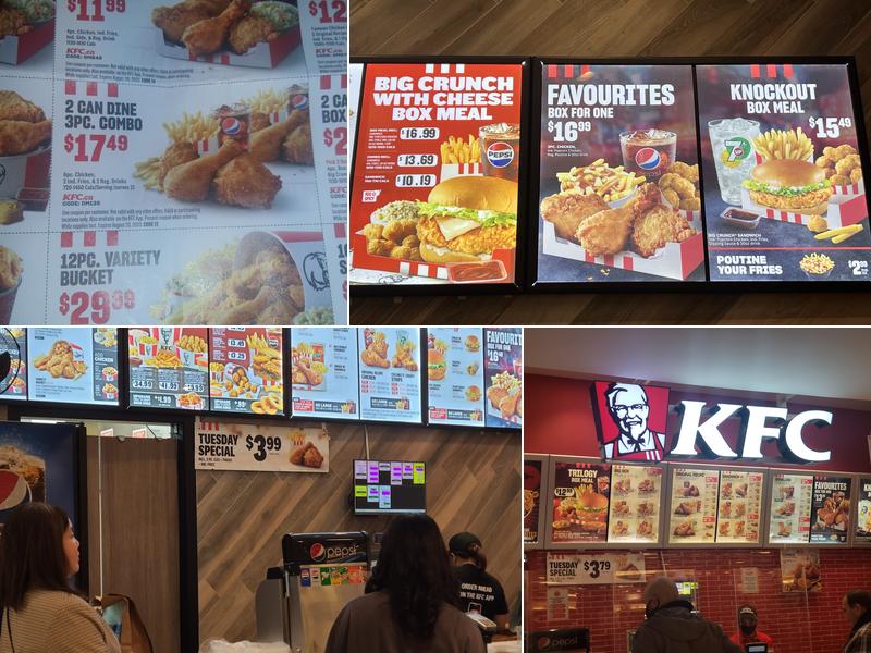 KFC Menu
