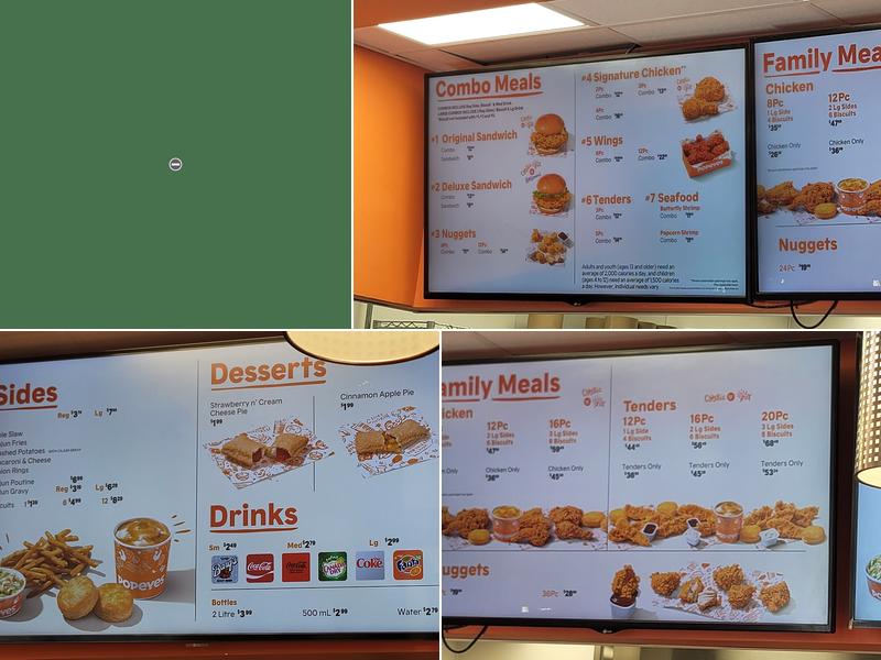 Popeyes Louisiana Kitchen Menu