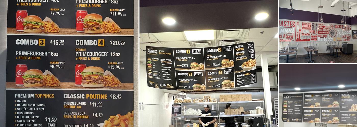 Fresh Burger, Dixie Menu