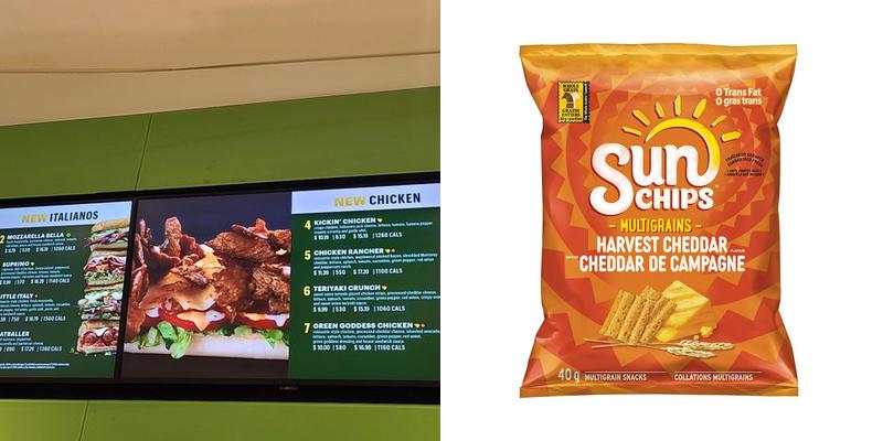 Subway Menu