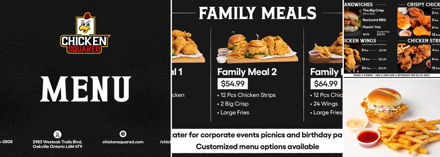 Chicken Squared Menu