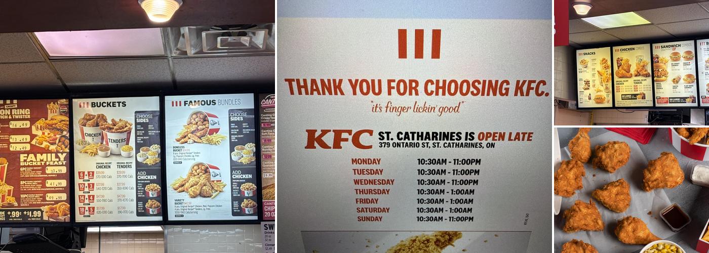 KFC Menu