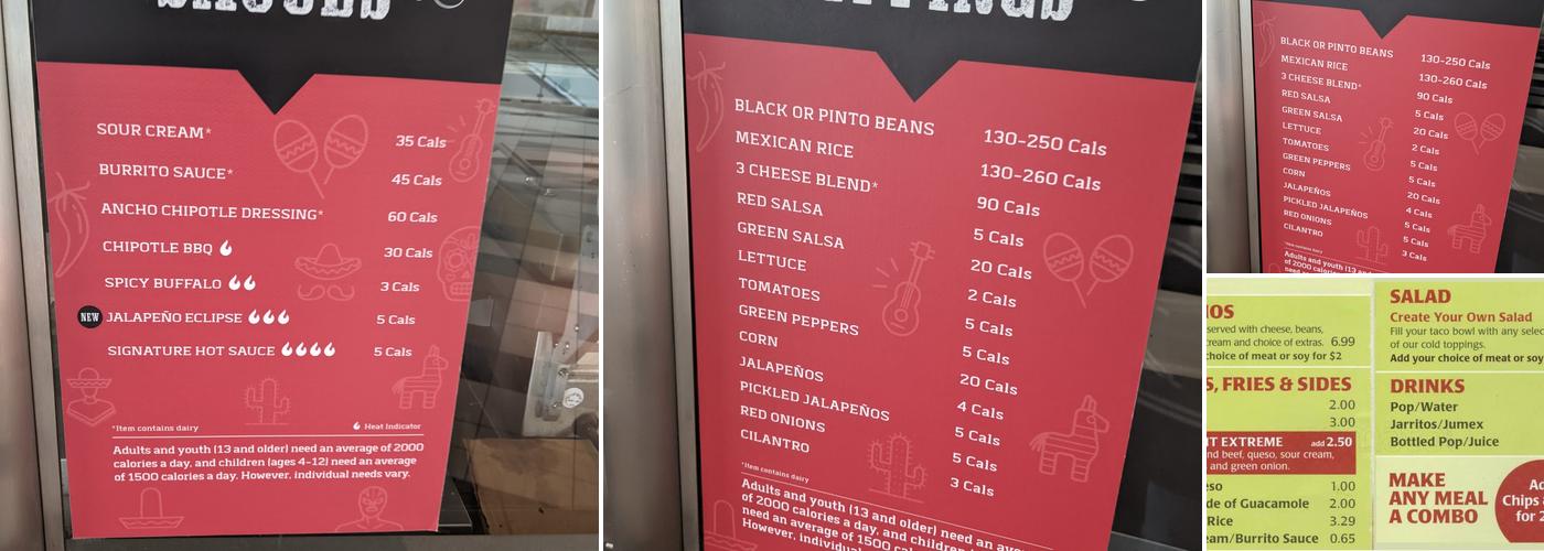 barBURRITO Menu