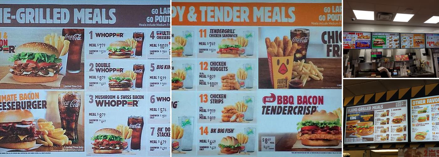 Burger King Menu