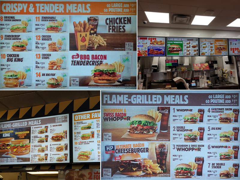 Burger King Menu