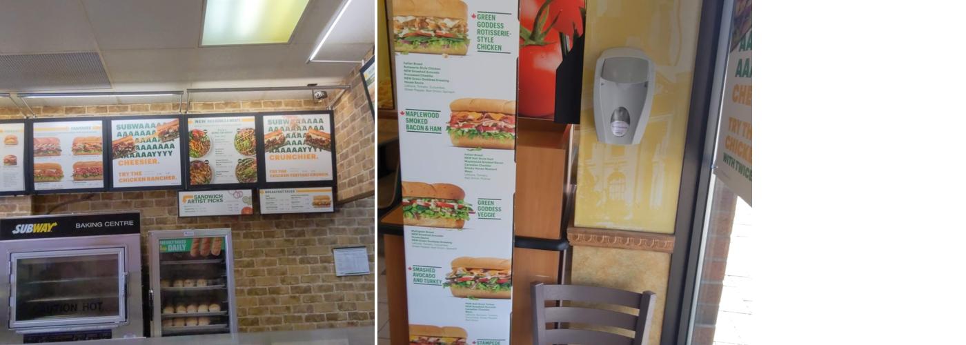 Subway Menu