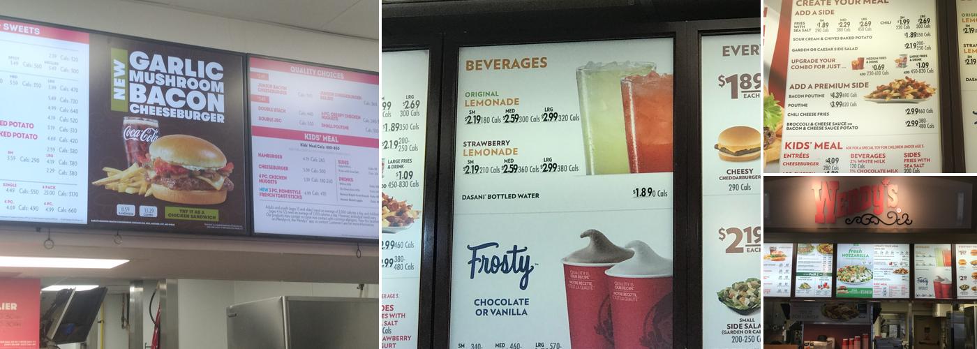 Wendy's Menu