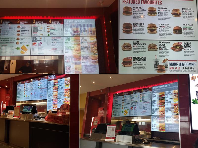 Hero Certified Burgers - Argentia Menu