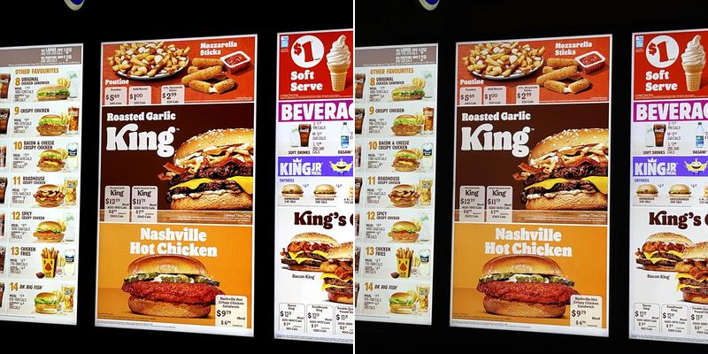 Burger King Menu