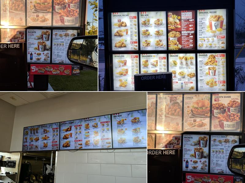 KFC Menu