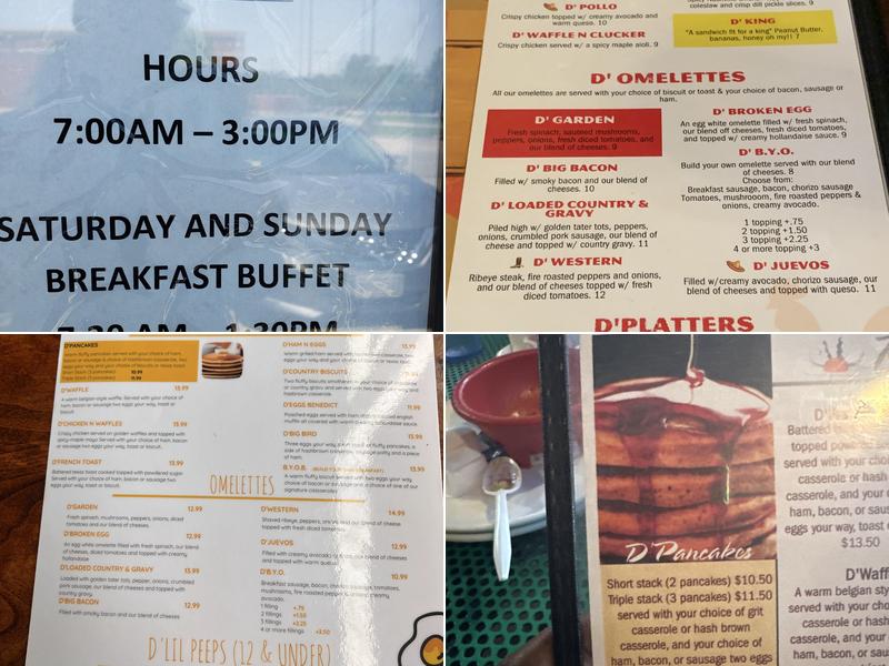 D'Cracked Egg Menu