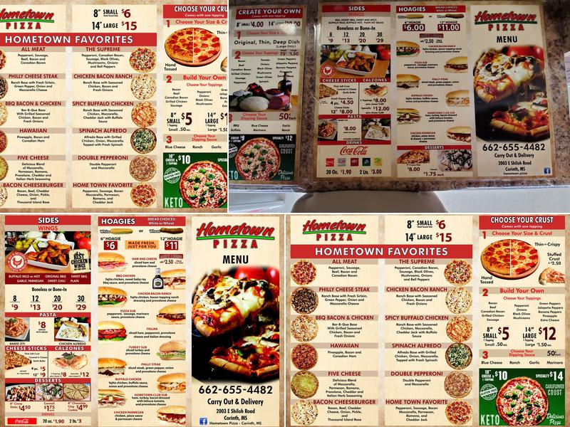 Hometown Pizza Menu