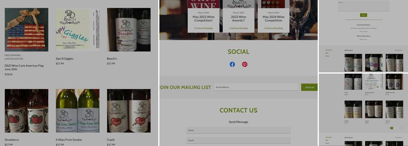 D & D Smith Winery LLC Menu