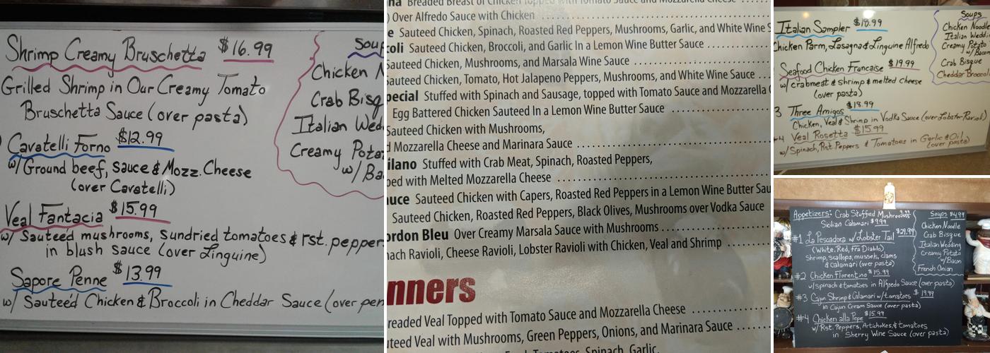2 Kings Pizza Menu