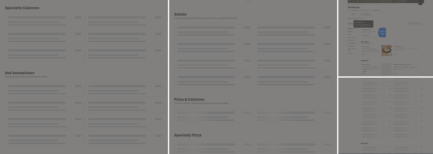 The Woods Menu