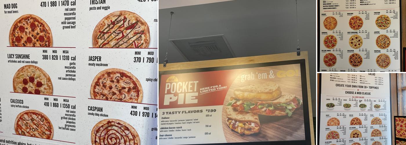 MOD Pizza Menu
