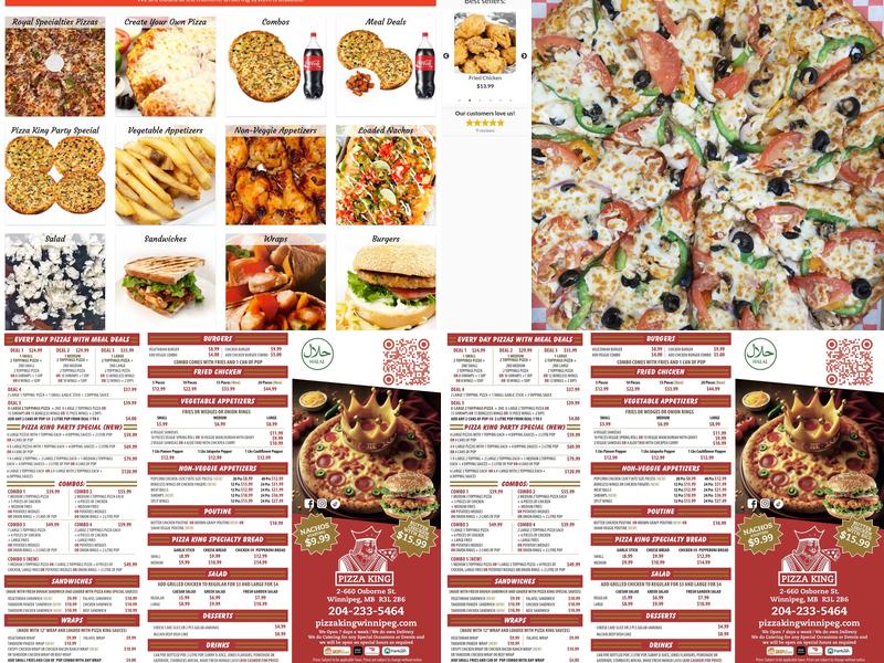 Pizza King Menu