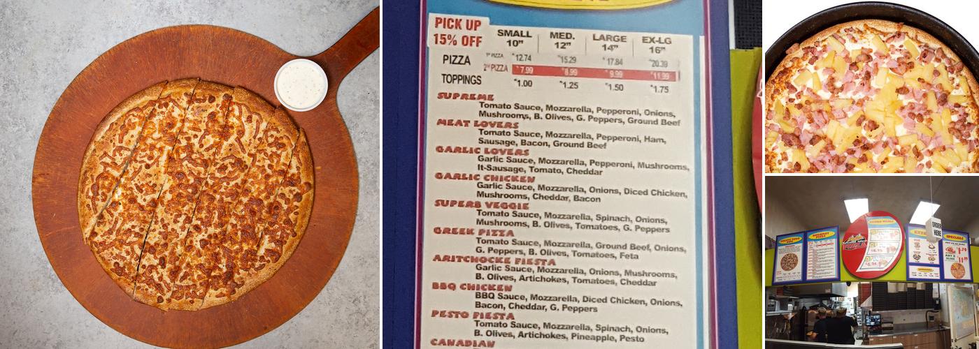 Second Slice Pizza Menu