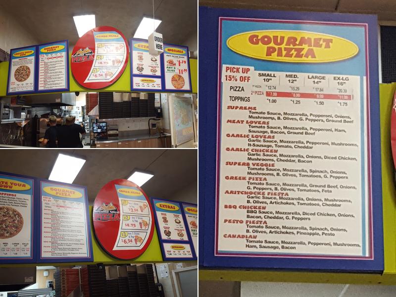 Second Slice Pizza Menu
