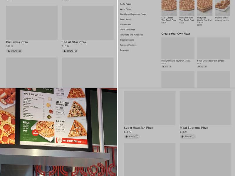 Pizza Nova Menu
