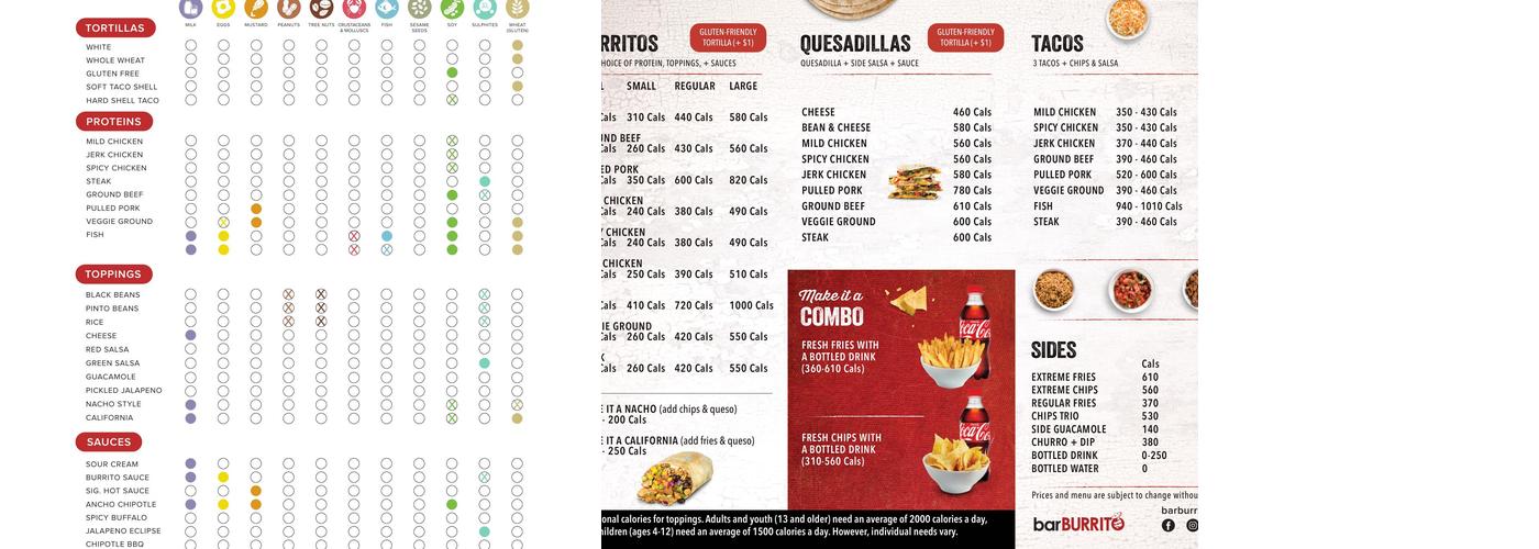 barBURRITO Menu