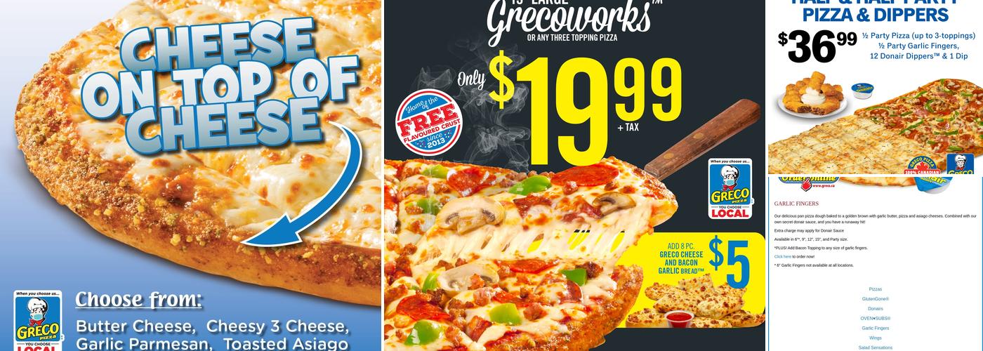 Greco Pizza Xpress Menu