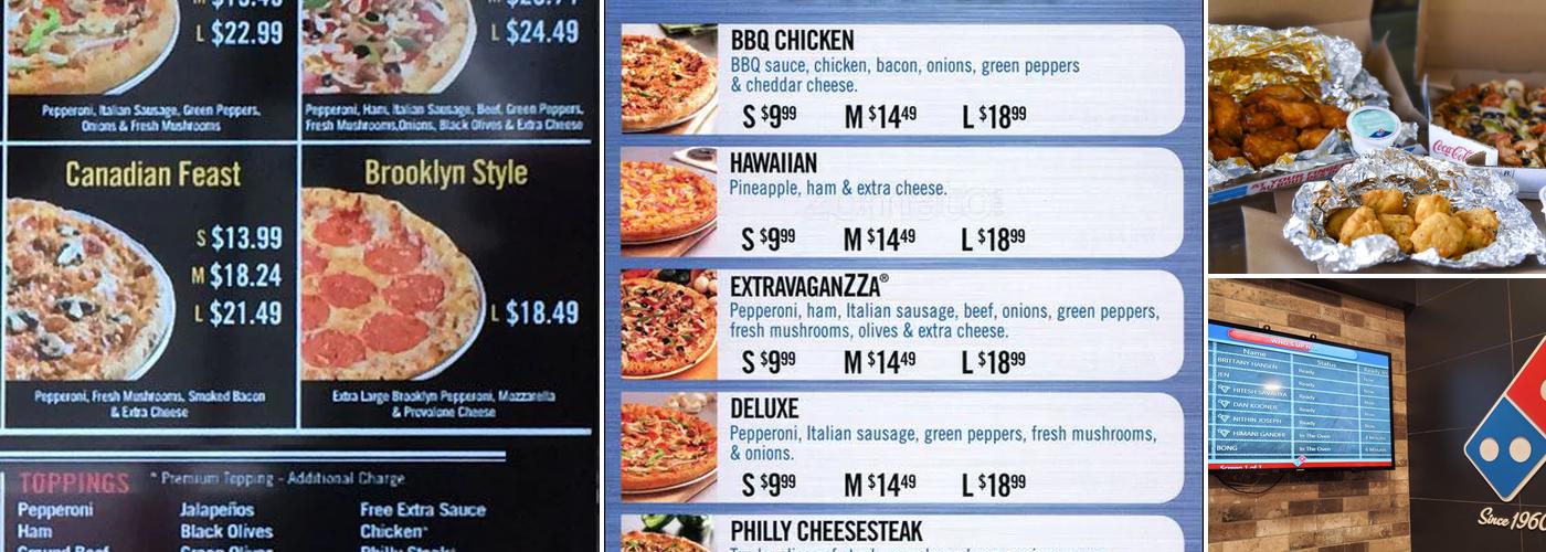 Domino's Pizza Menu