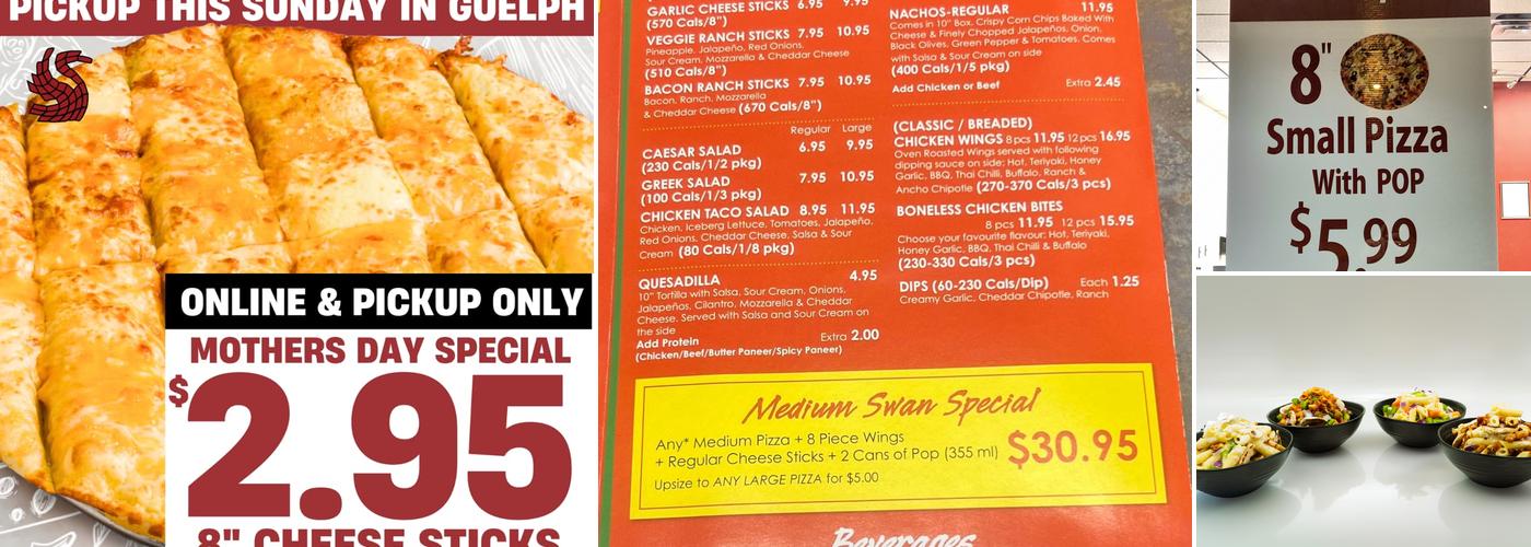 Red Swan Pizza Menu
