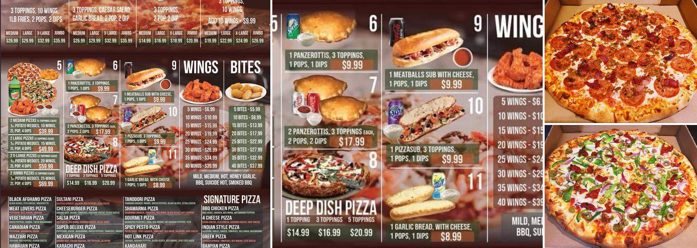 Oakville Pizzeria Menu