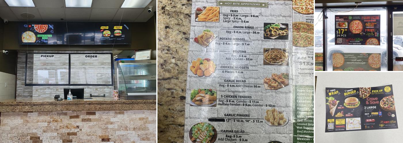 Halal Hot Bite Pizza & Grill Menu