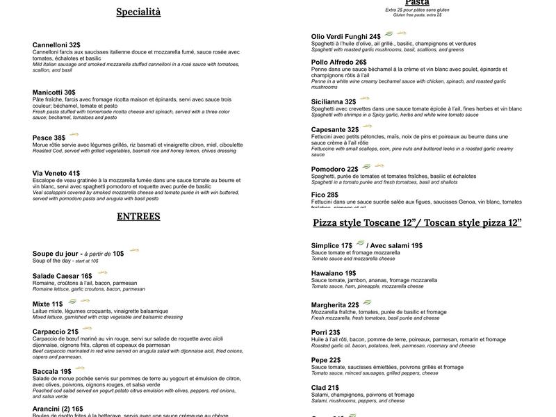 Ital Delli Menu