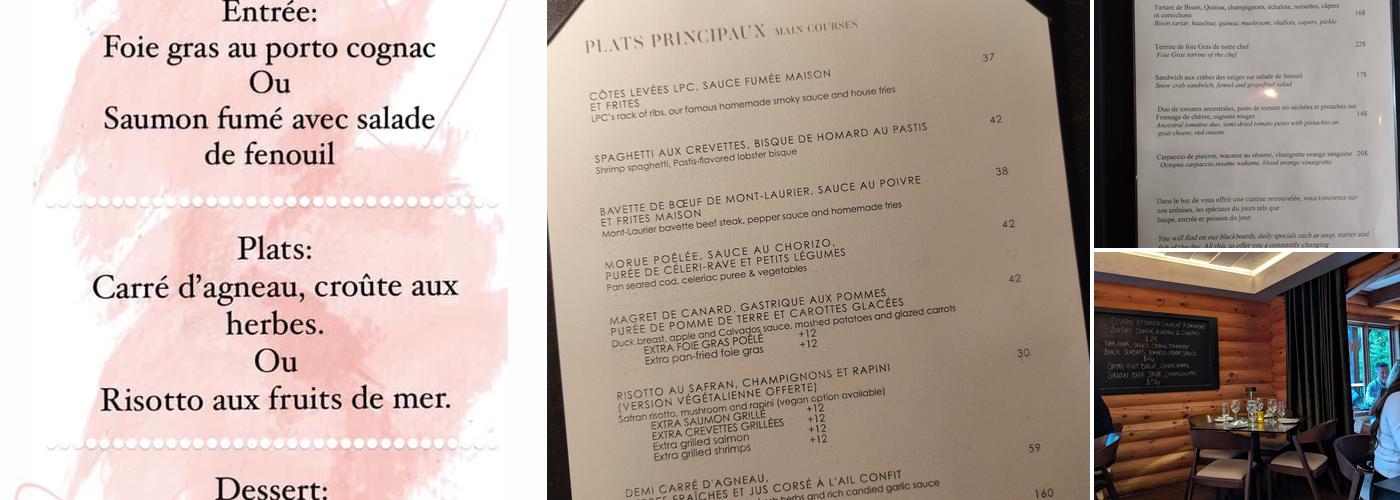 La Petite Cachée Menu