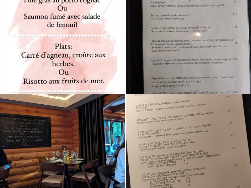 La Petite Cachée Menu