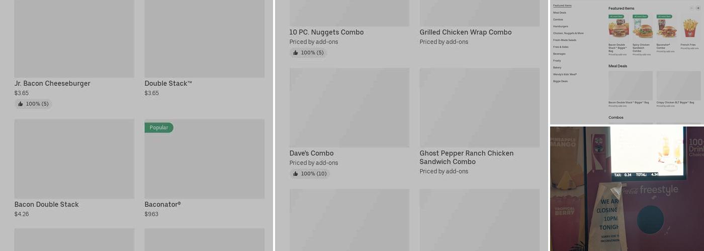 Wendy's Menu